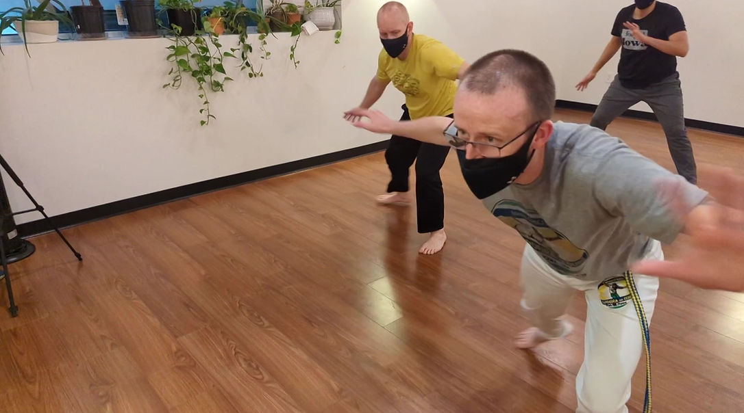 Capoeira class in motion